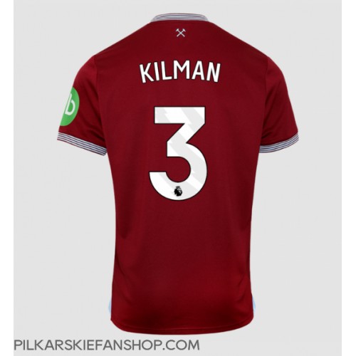 Koszulka piłkarska West Ham United Max Kilman #3 Strój Domowy 2025-26 tanio Krótki Rękaw Koszulka piłkarska West Ham United Max Kilman #3 Strój Domowy 2025-26 tanio Krótki Rękaw